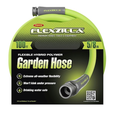 Legacy Legacy Flexzilla 5/8 in. D X 100 ft. L Medium Duty Premium Grade Garden Hose HFZG5100YW